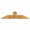 Ekena Millwork Portland Rough Sawn Timber Gable Bracket, Western Red Cedar, 48"W x 12"H x 2"D x 6"F, 6/12 Pitch GBW048X12X0206POR00RWR - alternate 1